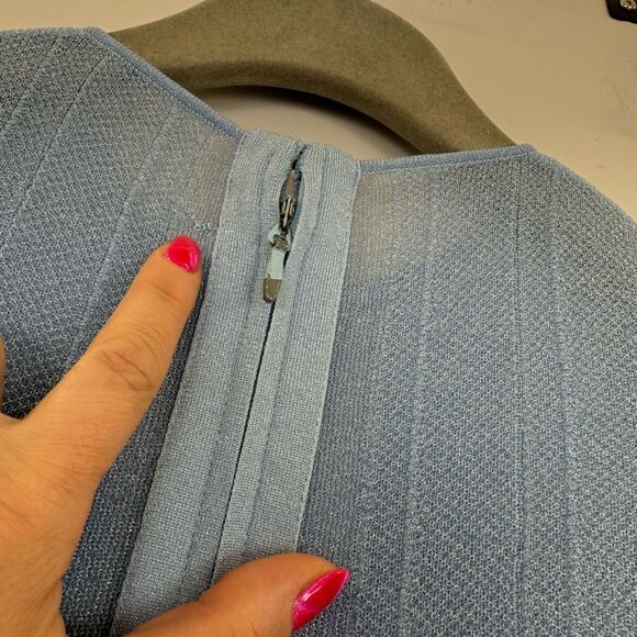 Herve Leger Light Blue Dress - Picture 9 of 10